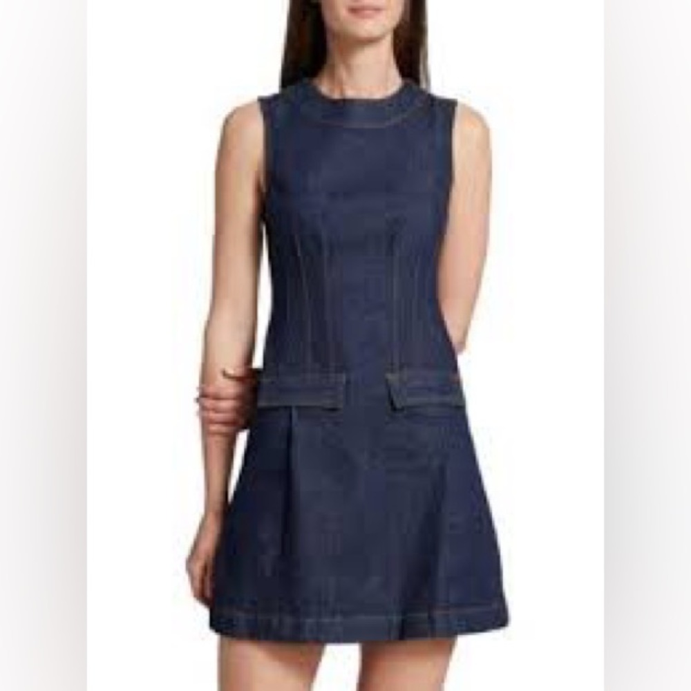 Derek Lam 10 Crosby Devan Shift Dress in Hudson